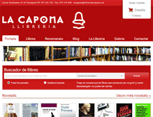 Tablet Screenshot of llibrerialacapona.cat